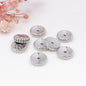Brass Concave Spacer Beads 6mm 9mm 11mm Polished Beaded Edge 100pcs 6