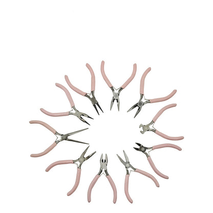 Jewelry Pliers High Carbon Steel Pink Handles 125mm 1pc 4