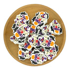 Silicone Focal Beads Halloween Trick Or Treat Circle Badge Stars 20pcs 2