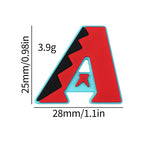 Silicone Focal Beads MLB Diamondbacks Red Letter A Cutout Star 20pcs 4