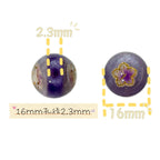 Luminous Color-Changing Resin Round Flower Beads 16mm 10pcs 5