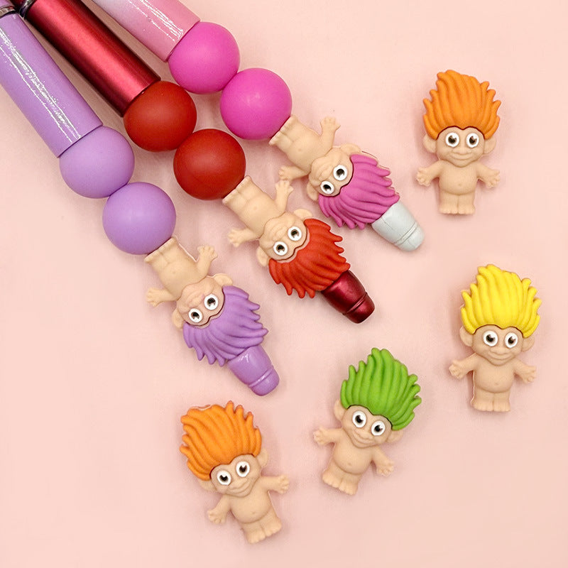 Silicone 3D Troll Focal Beads Playful Character 20pcs 4