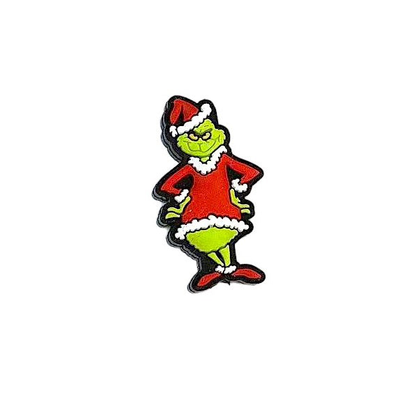 Silicone Focal Beads Grinch Santa Hats Leopard Print 20pcs 6