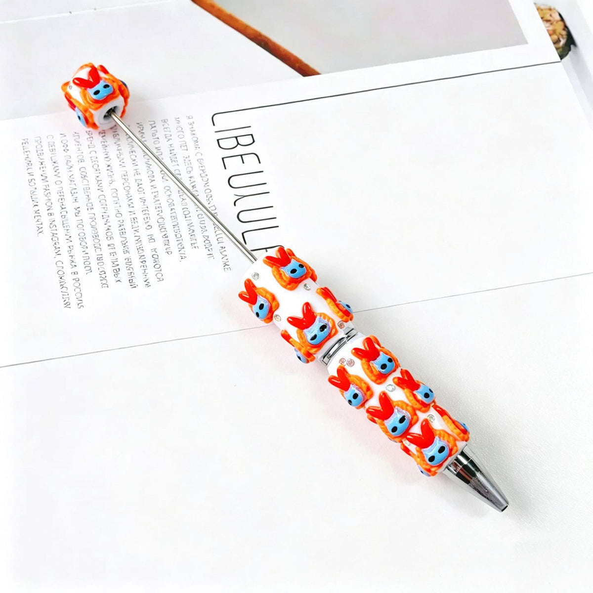 Halloween Elements Pumpkin Rhinestones Beadable Pen 19