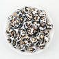 15mm Leopard Print Pattern Silicone Round Beads 50pcs 3