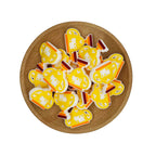 Silicone Focal Beads Trophy Vibrant Yellow Orange Bold Base 20pcs 2