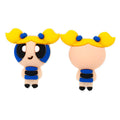 Silicone 3D Focal Beads Powerpuff Girls Yellow Hair Big Eyes
