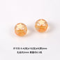 Star Pattern 10mm Acrylic Round Beads Shiny Surface 20pcs 6