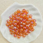 Plating Round Acrylic Beads 10mm Iridescent Transparent 950pcs 21