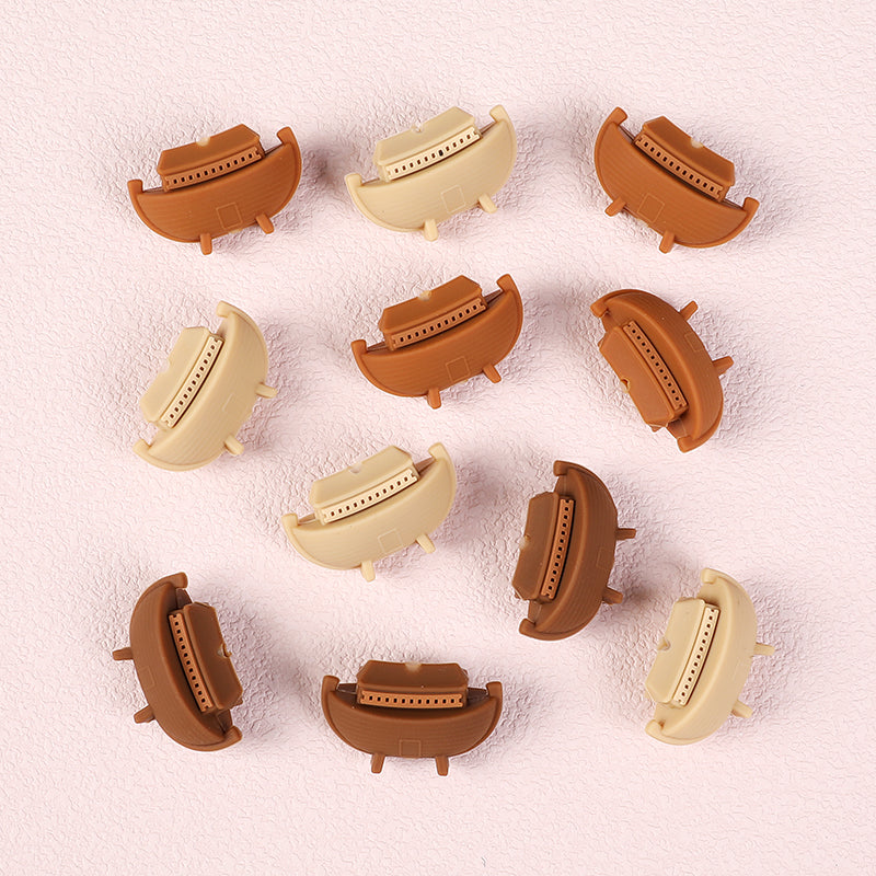 Silicone 3D Focal Beads Jesus Noah Ark Raised Ark Shape 5