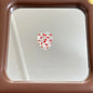 Transparent Heart Acrylic Beads 17mm Cherry Print 10pcs 6