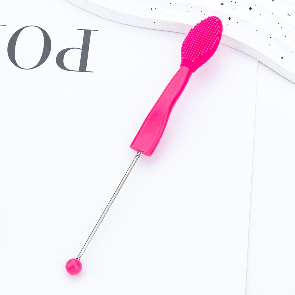 Beadable Lip Scrub Brushes Multi-functional