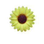 Silicone Focal Beads Daisy Sunflower Round Layout 20pcs 5