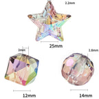 Faceted Section Round Acrylic Beads 12mm 14mm 25mm UV Finish 100pcs 2