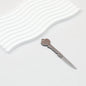 Mini Folding Self Defense Keychain Stainless Steel Key Shape 2pcs - silvery
