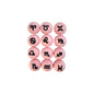 15mm Silicone Beads Zodiac Signs Astrology Theme Printed Design 50pcs 5
