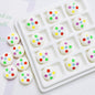 Palette Flat Acrylic Beads 16mm Glossy Raised Dot Design 10pcs 9