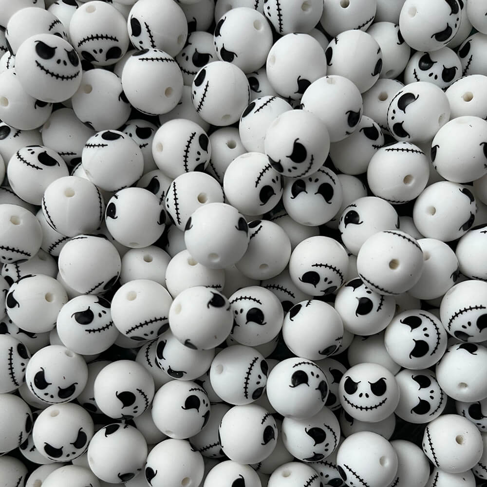 5-#160 Halloween Printed Silicone Beads