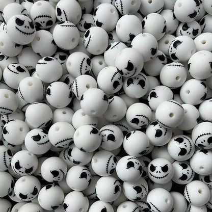 5-#160 Halloween Printed Silicone Beads