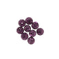 Clay Round Rhinestone Beads 8mm Multicolor Sparkle 50pcs
