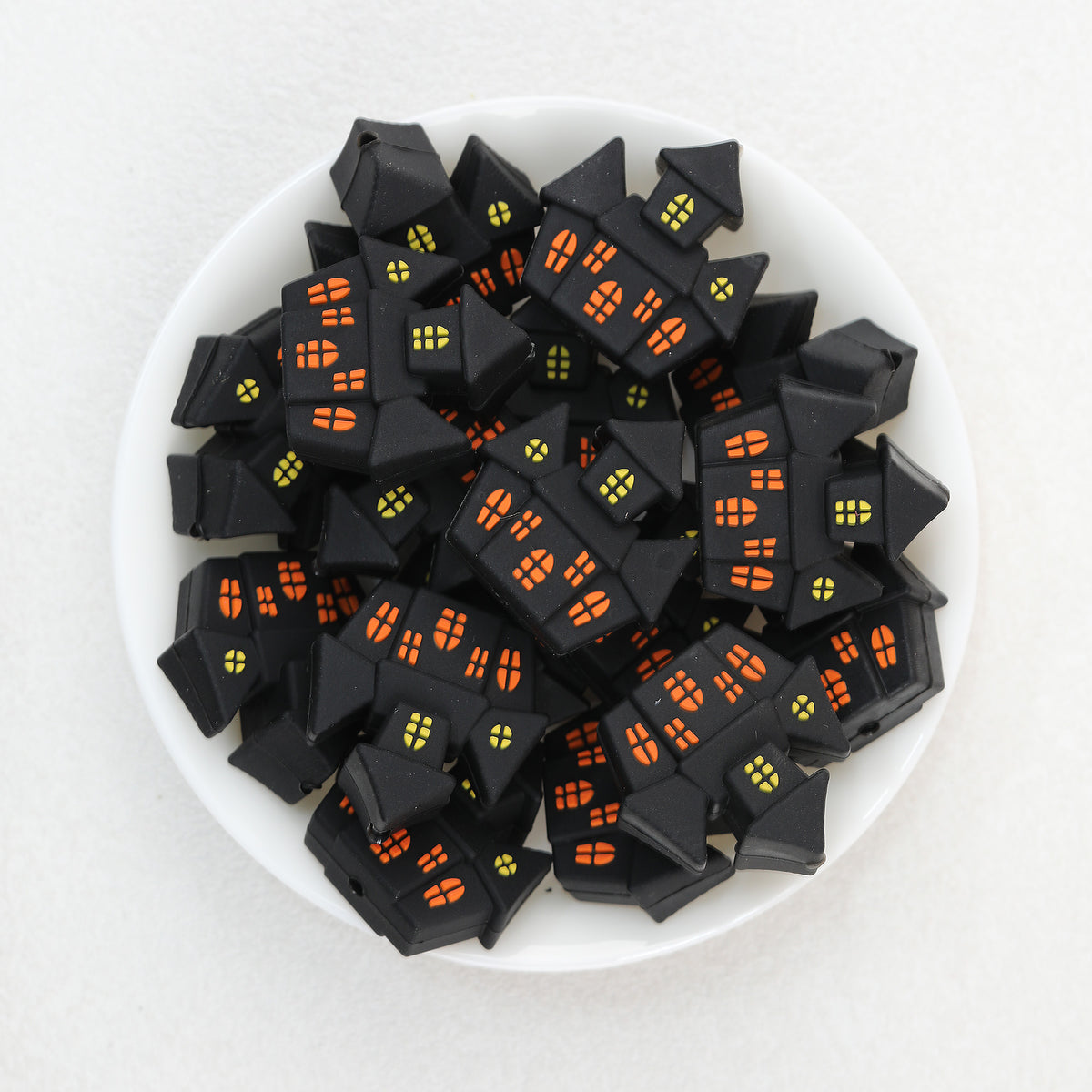  3D Halloween Haunted House Silicone Focal Beads 20Pcs 2