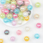 Crackle Acrylic Round Beads 16mm 20mm Assorted Candy Colors 20pcs