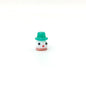 Lampwork Glass Beads Christmas Hat Snowman 15mm Hand Painted 4pcs 10