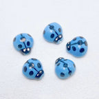 Colorful Ladybug Ceramic Beads 14mm Hand Painted Glazed 10pcs 3