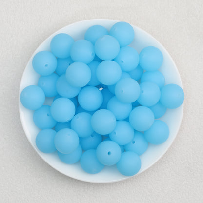 Glow in the Dark 15mm Round Silicone Beads 50pcs 4