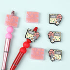 Silicone Focal Beads Library Reed Duck Book Phrase Set 20pcs 12