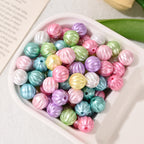 Colorful 11mm Pumpkin Shape Acrylic Beads 100g 2