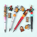 Silicone Focal Beads Disney Aladdin Characters With Stars 20pcs 8