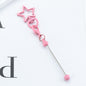 Beadable Metal Keychains Star-shaped