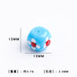 Colorful 12mm Square Glass Flower Beads 10pcs 9