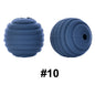 50pcs 15mm Honeycomb Thread Silicone Beads Wholesale 10