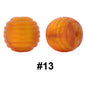 50pcs 15mm Honeycomb Thread Silicone Beads Wholesale 13
