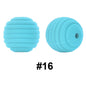 50pcs 15mm Honeycomb Thread Silicone Beads Wholesale 16