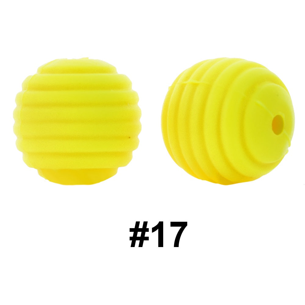 50pcs 15mm Honeycomb Thread Silicone Beads Wholesale 17