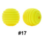 50pcs 15mm Honeycomb Thread Silicone Beads Wholesale 17