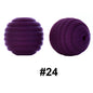 50pcs 15mm Honeycomb Thread Silicone Beads Wholesale 24