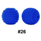50pcs 15mm Honeycomb Thread Silicone Beads Wholesale 26