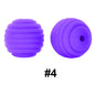 50pcs 15mm Honeycomb Thread Silicone Beads Wholesale 4