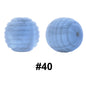 50pcs 15mm Honeycomb Thread Silicone Beads Wholesale 40