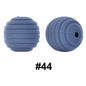 50pcs 15mm Honeycomb Thread Silicone Beads Wholesale 44