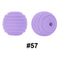 50pcs 15mm Honeycomb Thread Silicone Beads Wholesale 57
