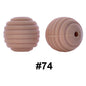 50pcs 15mm Honeycomb Thread Silicone Beads Wholesale 74