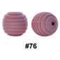 50pcs 15mm Honeycomb Thread Silicone Beads Wholesale 76