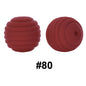 50pcs 15mm Honeycomb Thread Silicone Beads Wholesale 80