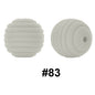 50pcs 15mm Honeycomb Thread Silicone Beads Wholesale 83