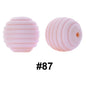 50pcs 15mm Honeycomb Thread Silicone Beads Wholesale 87